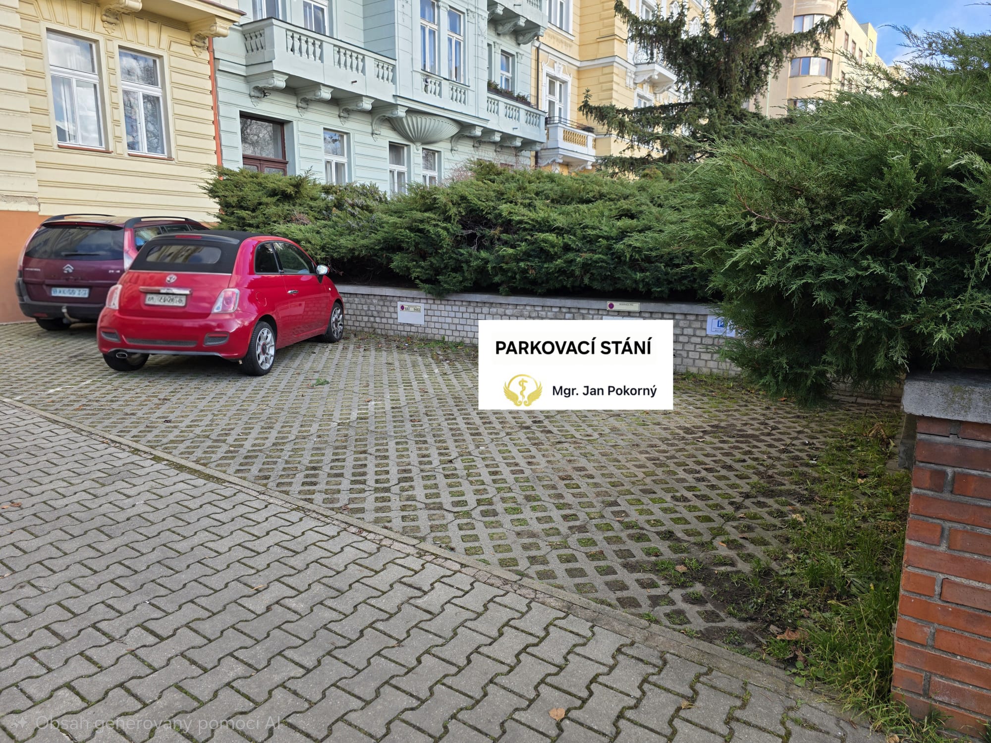 Parkovací stání - pohled 2